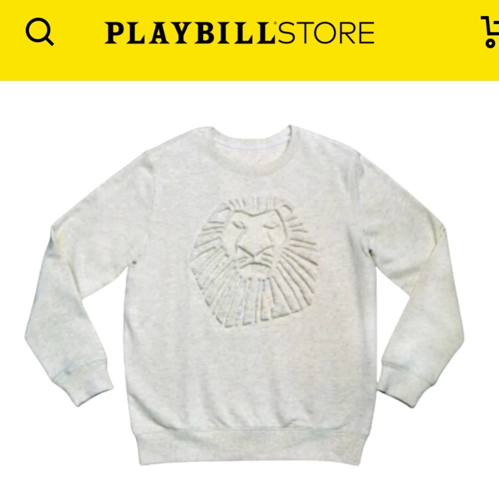 NWOT Broadway The Lion King Sweatshirt